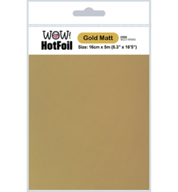 W217-RP840 - Hot Foil 16cm x 5mtr, Gold Matt