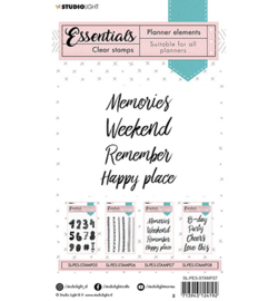 SL-PES-STAMP07 StudioLight Clear Stamp Text everyday Planner Essentials nr.07