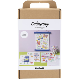 977812 Creativ Company Hobbyset Kleuren, Vlinder en robot, vrolijke kleuren