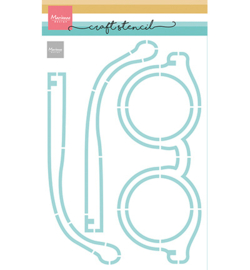 PS8166 Marianne Design stencil Glasses