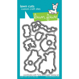 LF2671 Lawn Cuts Custom Craft Die Furry & Bright