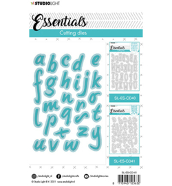 SL-ES-CD41 StudioLight Cutting Die Alphabet Handletters Essentials nr.41