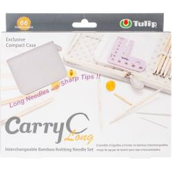 072978 Carry C Interchangeable Bamboo Knitting Needle Long Set