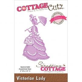 423168 CottageCutz Elites Die Victorian Lady, 2"X3.5"