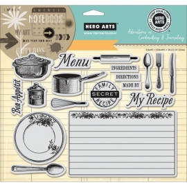 HA-AC033 Adventures In Cardmaking & Journaling Cling Stamps My Recipe