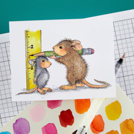 RSC011 House Mouse Cling Rubber Stamp This Tall