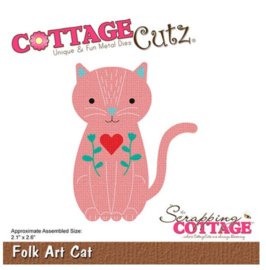 CC-1191 Cottage Cutz Folk Art Cat