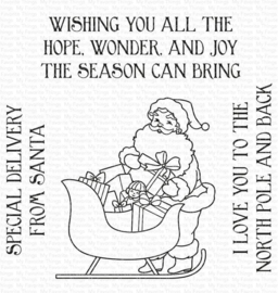 CS-598 My Favorite Things Special Delivery from Santa Clear Stamps