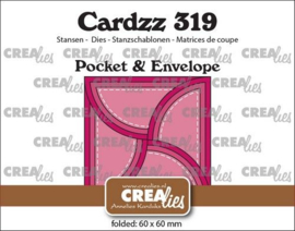 CLCZ319  Crealies Cardzz pocket & envelop - cirkel