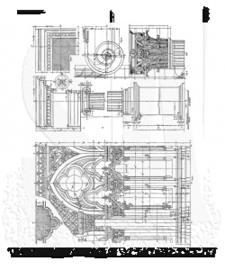 CMS 369 Tim Holtz Cling Stamps Architecture 7"X8.5"