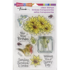645713 Stampendous Perfectly Clear Stamps Pop Sunflower