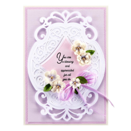 S6174 Spellbinders Etched Dies Romantic Chargeour VignetteBy Becca Feeken