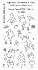 CS503 My Favorite Things Clearly Sentimental Stamps Joyous Holidays 4"X8"