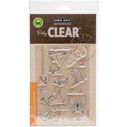 HA-CL942 Hero Arts Clear Stamps Origami Animals