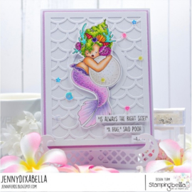 662003 Stamping Bella Cling Stamps Edna Hugging a Pearl
