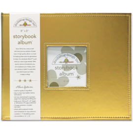 0952089 Doodlebug Storybook Album Gold 8"X8"