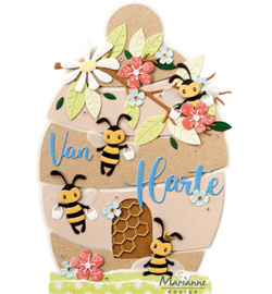 CR1579 Marianne Design Craftables Art texture Honeycomb