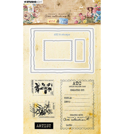 JMA-WAF-SCD82 Jenine's ATC & stamps Wild & Free nr.82