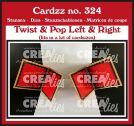 CLCZ324 Crealies Cardzz Twist&Pop links&rechts - kaart vouw bovenkant