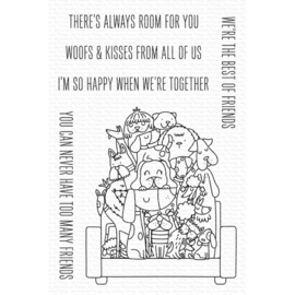 CS631 My Favorite Things Clear Stamps  Best Dog Friends 4"X6"