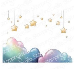 662018 Stamping Bella Cling Stamps Stars And Clouds Backdrop