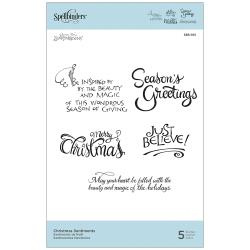 SBS165 Spellbinders Cling Stamps Dangling Ornaments