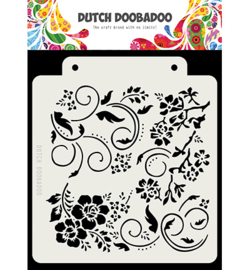 470.715.163 Dutch DooBaDoo Dutch Mask Art Flowers and swirls