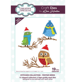 CEDLH1041 The Stitched Collection Festive Birds