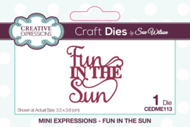 CEDME113 Creative Expressions Sue Wilson Craft Die Mini Expressions Fun In The Sun