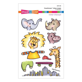 STP175 Stampendous FransFormer Fun Clear Stamps FransFormer Urban Jungle