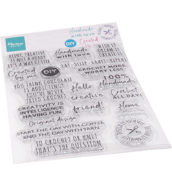 CS1072 Marianne Design Clear Stamps Crafting sentiments