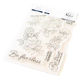 242624 Pinkfresh Studio Clear Stamp Set Be Fearless 4"X6"