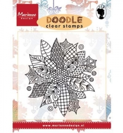 EWS2222 Stempel Doodle Poinsettia