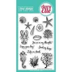 336420 Avery Elle Clear Stamp Set The Reef 4"X6"