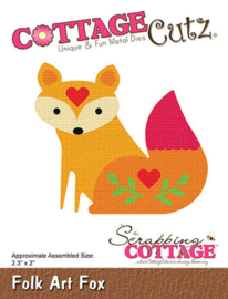 CC-1197 Cottage Cutz Folk Art Fox