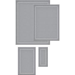 S5308 Spellbinders Shapeabilities Dies By Becca Feeken Venise Lace-Hemstitch Rectangles