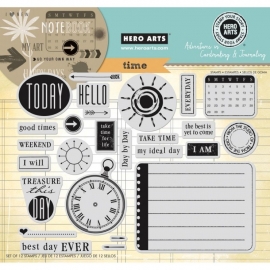 HA-AC029 Hero Arts Cling Stamps Time