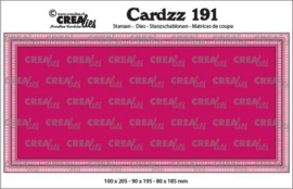 CLCZ191 Crealies Cardzz no 191 Slimline K