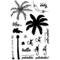 594810 Hero Arts Clear Stamps Color Layering Palm Tree 4"X6"