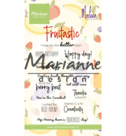 CS1031 Marianne Design Clear stamp Marleen's Fruitastic