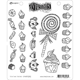 DYR80282 Dyan Reaveley's Dylusions Cling Stamp Tea Time Treats