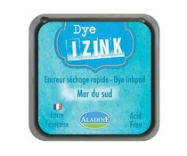 19261 Aladine Inkpad Izink Dye Bleu Clair Mer Du Sud