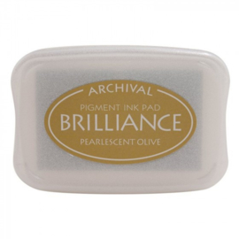 BR1-53 Brilliance ink pad pearl olive