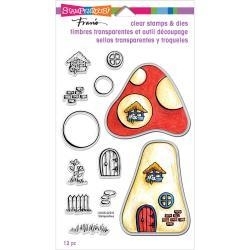 529377 Stampendous Fran's Clear Stamp & Die Set Mushroom Home