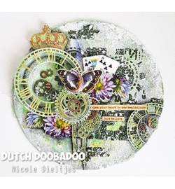 470.715.154 Dutch DooBaDoo Dutch Mask Grunge Clock