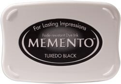 407315 Memento Full Size Dye Inkpad Tuxedo Black