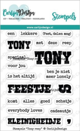 CDST-0097 CarlijnDesign Stempels Tony Reep