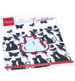 LR0744 Marianne Design Silhouette Cats in love