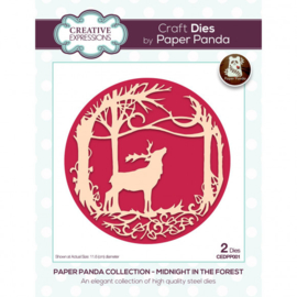 CEDPP001 Creative Expressions Paper Panda dies Midnight forest