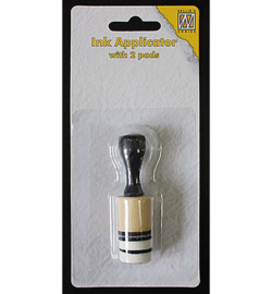 Small ink applicator with 2 pads 2cm (Dauber dowel small)